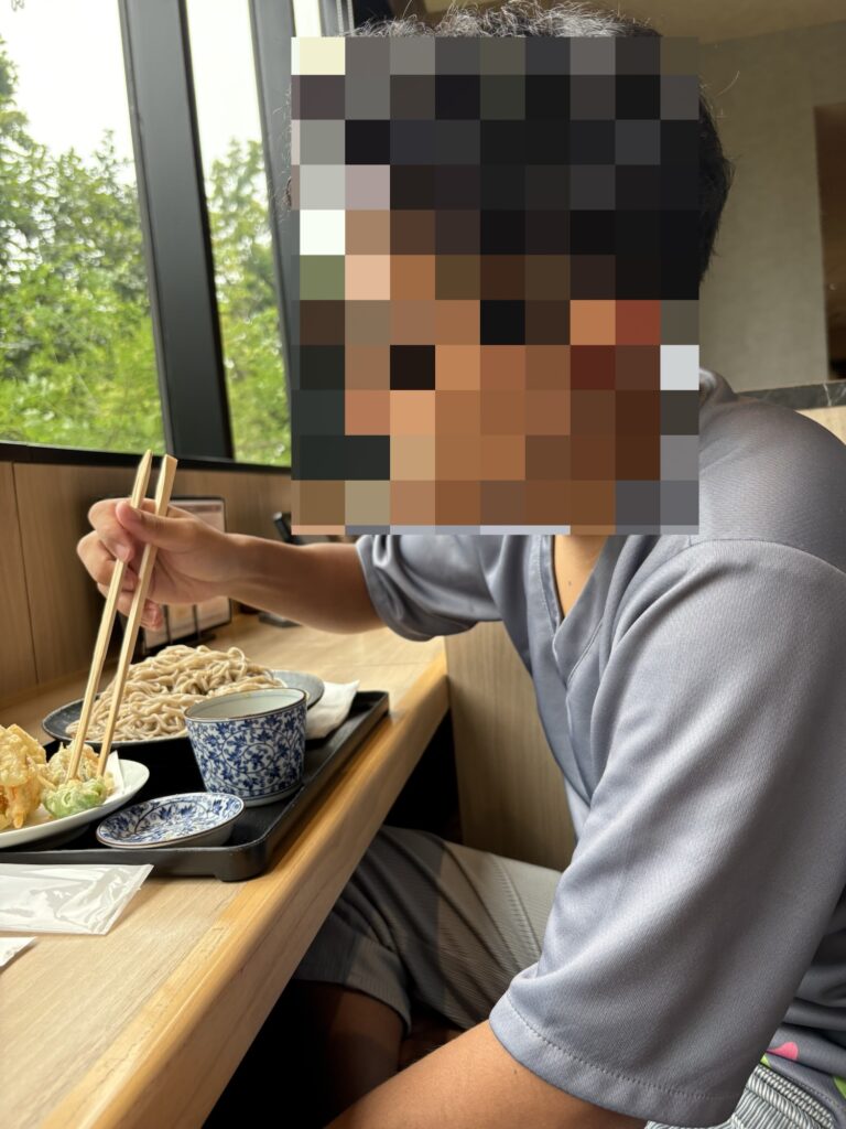 美食の極みでの食事